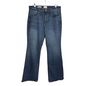 Universal Thread Womens High Rise Flare Jeans Size 14 Tall Blue Med Wash Stretch